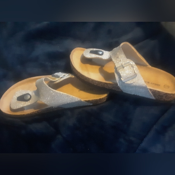 Silver Shiny Sandals 2/$15 - Picture 2 of 3